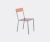 Valerie_objects Seating – ‘Alu’ chair in Burgundy, pink Aluminium