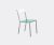 Valerie_objects Seating – ‘Alu’ chair in Green, white Aluminium