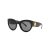 Versace Black Round-frame Sunglasses