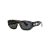 Versace Dark Grey Rectangle-frame Sunglasses