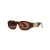 Versace Tortoiseshell Rectangle-frame Sunglasses